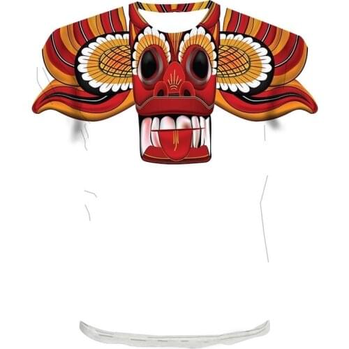 2021 Summer Latest Fashion Anime Pet Doll Oversized T-Shirt 3D Printing Mens and Womens Round Neck Short-Sleeved Casual Top