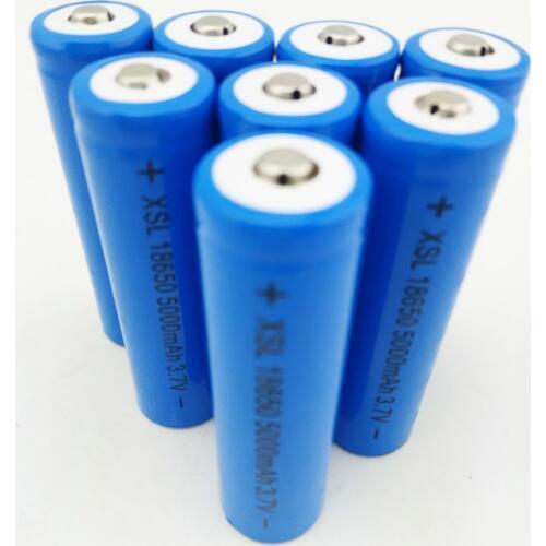 3.7V 18650 5000mAh NCR Li-ion Rechargeable Battery Cell Pack The actual capacity of 2200mah