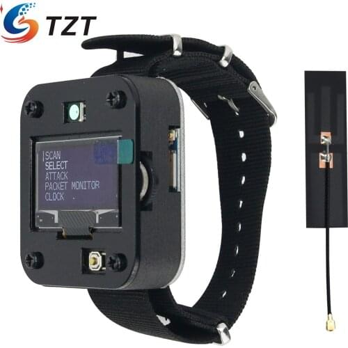 TZT DSTIKE Deauther Watch V2 ESP8266 Development Board w/ 1.3" OLED Display