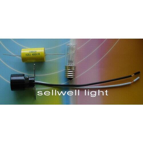 Bulb set 10v 3w bulb lamp base capacitor
