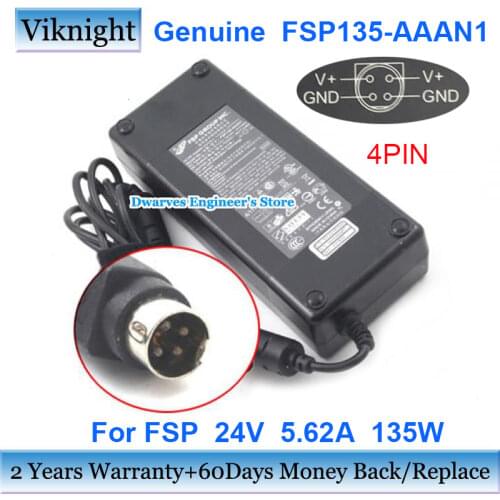 Genuine FSP135-AAAN1 fsp adapter 24V 5.62A 135W ac power supply adapter charger for fsp 9NA1350101 4pin