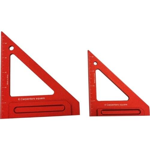 Premium Square Carpenter Triangle Square Pressional Easy-Read Layout Tool Framing Square Wood-working Angle Square