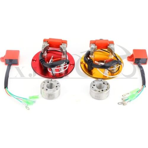 1 Set Motorcycle Magneto Stator Rotor & Ignition Coil Assembly Kit Replacement For 50/110/125/140/150CC Scooter Go Kart ATV Quad