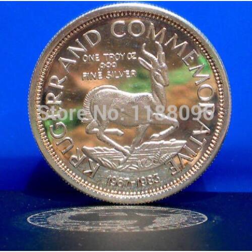 SILVER Bullion Coin cheap KRUGERRAND COMMEMORATIVE coins OEM custom made 3D silver coins