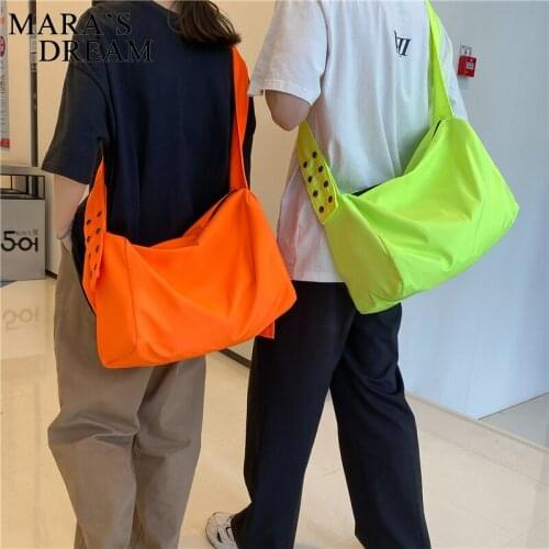 Maras Dream Fluorescent Color Mens And womens Large Messenger Bag Portable Big Storage Bag Student Duffle Business Travel