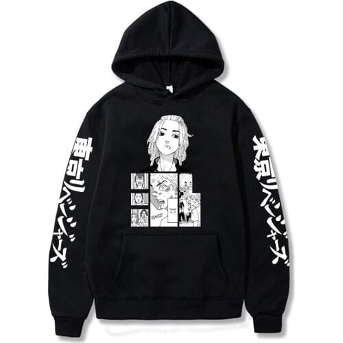 Anime Tokyo Revengers Mikey Graphic Long Sleeve Hoodies Harajuku Sudadera Sweatshirts
