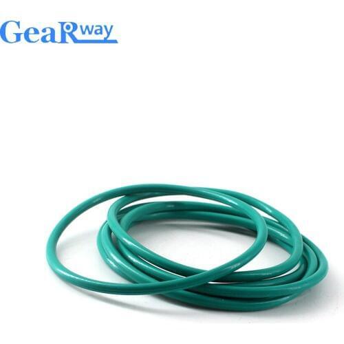 Gearway 2.65mm thickness O Ring Seal Green FKM O Ring Sealing Gasket 5/5.3/6/7.1/16/17/18mm ID Fluorine Rubber O Type Ring