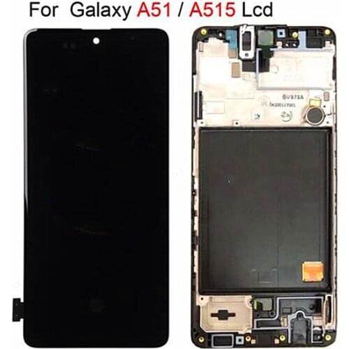 For Samsung Galaxy A51 A515 A515F A515F/DS,A515FD A515FN/DS LCD with frame Display Touch Screen Digitizer Assembly Replacement