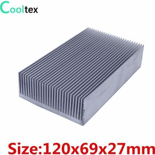 100%new 120x69x27mm Extruded Aluminum heatsink heat sink radiator for LED power amplifier Electronic cooling (Dense tooth )