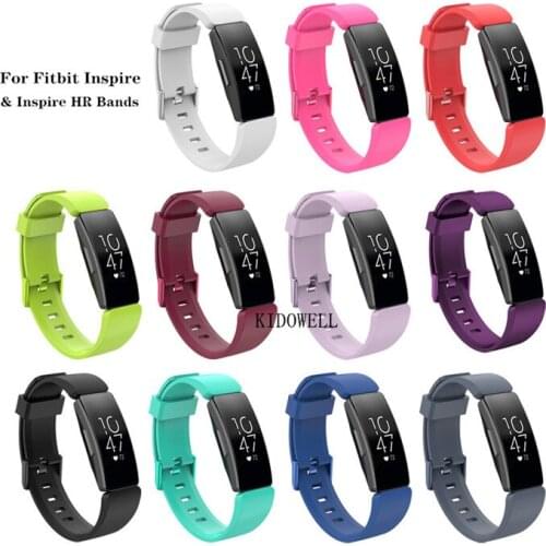 100pcs Good Price! Replacement Classic Silicone Band Strap Wristband Bracelet For Fitbit inspire/inspire HR Watch Band S/L Size