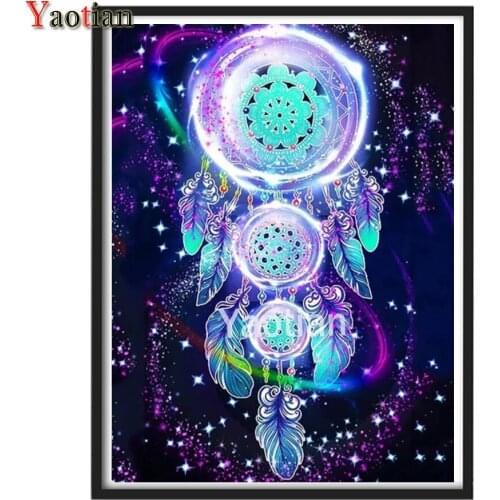 DIY 5D Diamond Painting Dream Catcher Diamond Embroidery Wall Art Cross Stitch Kit Rhinestone Mosaic Painting Home Decor