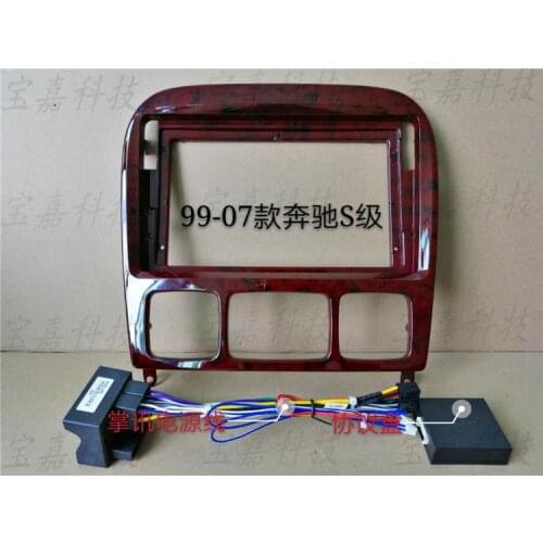 For Benz S CLASS W220 1998 1999 2000 2001 2002 2003 2004 2005 Car Fascias 2 Din Radio Audio Panel Frame Dash Kit