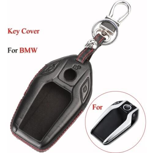 Kutery 10PCS/Lot Leather Key Case Cover For BMW OEM I12 i8 Radio GT6 730Li740 X3 X4 X5 X6 5 Buttons Remote Car Key Protector