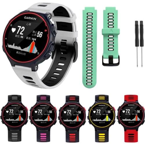 For Garmin Forerunner 235 220 230 620 630 735 Smart Watch Watchband Replacement Silicone Sport Wristband Bracelet Accessories