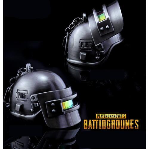 Game Playerunknowns Battlegrounds PUBG Special Forces Helmet Cosplay Props Armor Level 3 Helmet Key Chain Keychain Pendant Toy