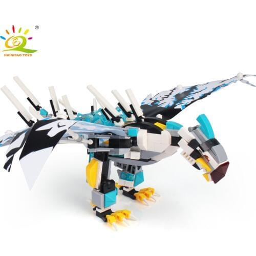 Toys 504pcs Dragon Ninjaed Movie Flying Eagle Kai Jay Building Blocks Figures Bricks for Boys