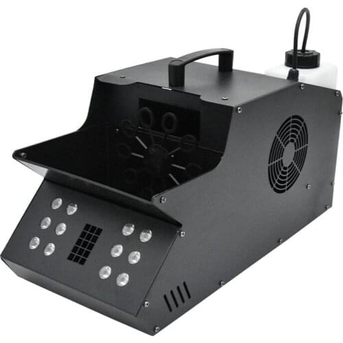 Led Bubble Fog Machine Single Wheel Smoke Bubble Integrated Machine Professional Wedding Event Party Effect Machine 110V/220V