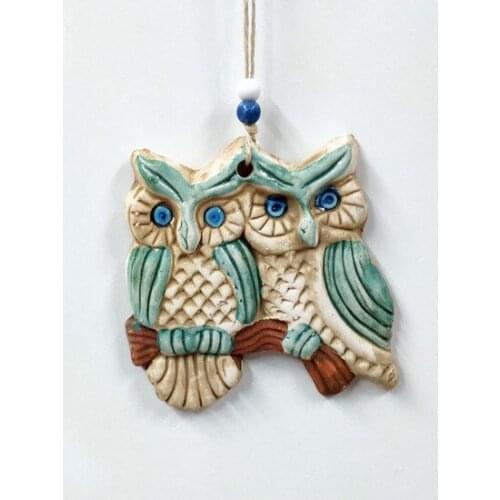 Ired Me Ceramic Mini Owls Decorative wall Decoration 13x13 cm wall graphics gráficos de parede настенная графика