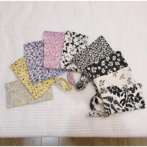 Retro Floral Coin Purse Mini Pouch Cotton Fabric Phone Purse Women Wristlet Coin Bag Cute Wallet Female Sundries Storage Pouch