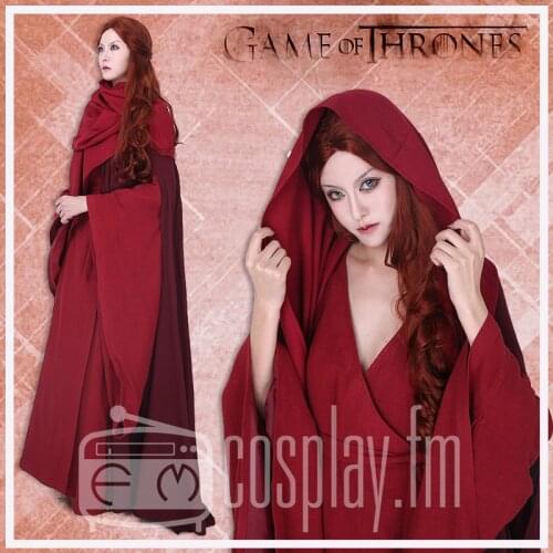 Lady Melisandre Costume Dress Red witch Halloween Costume