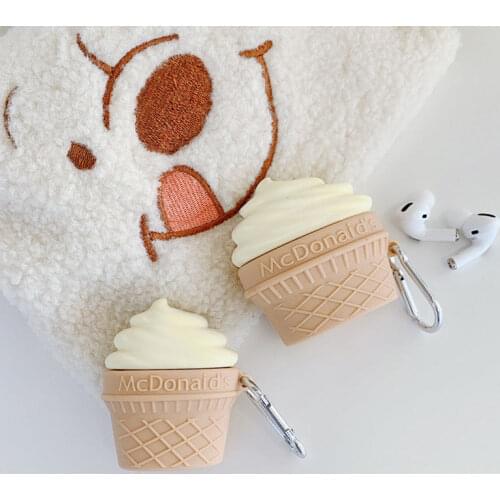 Creative Cone Case for Airpods 1 2 Protect Sleeve for Airpods Pro Personalized Wireless Bluetooth Headset Silicone Soft Sleeve