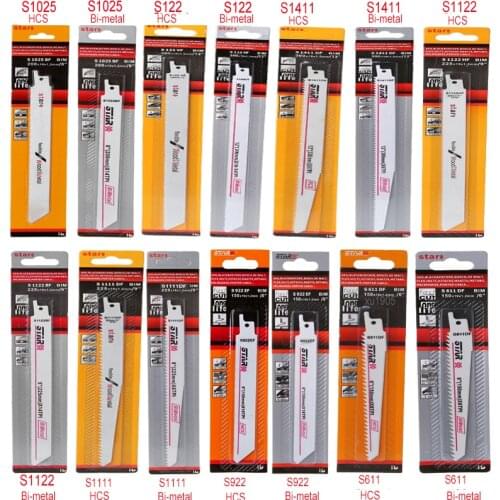 HCS S611DF/S922EF/S1111DF/S1122BF/S1411DF/S122VF/S1025BF Reciprocating Saw Blade Effective Flexible For Cutting Wood Woodworking