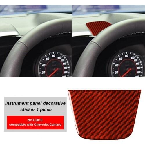 Panel Decal Heat-resistant Waterproof Eco-friendly Red Car Interior Dashboard Panel Decor Sticker for Chevrolet Camaro 2017-2019