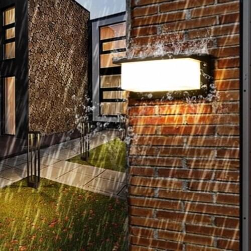 Outdoor Balcony Exterior Waterproof Led Aluminum Wall Lamp Modern Minimalist Corridor Aisle Staircase IP65 Garden Lighting