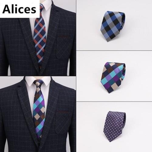New Blue Navy Mens Classic Plaid Striped Ploka Dots Ties for Men Necktie Suits Wedding Neck Tie Business Cravats 8cm Neckties
