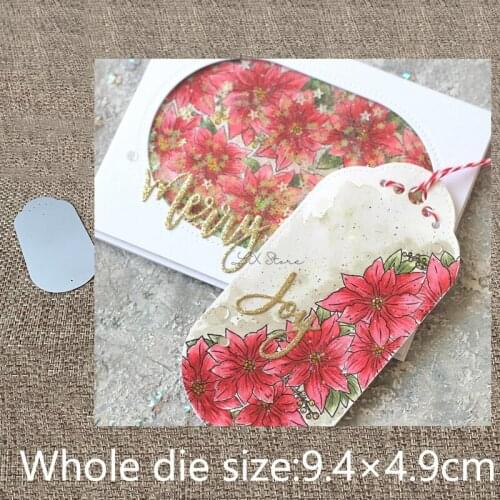 New Design Craft Metal stencil mold Cutting Dies tag label decoration scrapbook die cuts Album Paper Card Craft Embossing