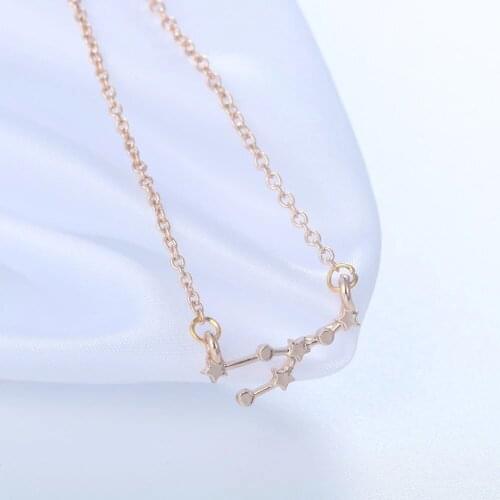 Chandler Taurus Zodiac Sign Astrology Necklace Constellation April and May Birthday Gift Handmade Link Chain Love Fahsion Luxury