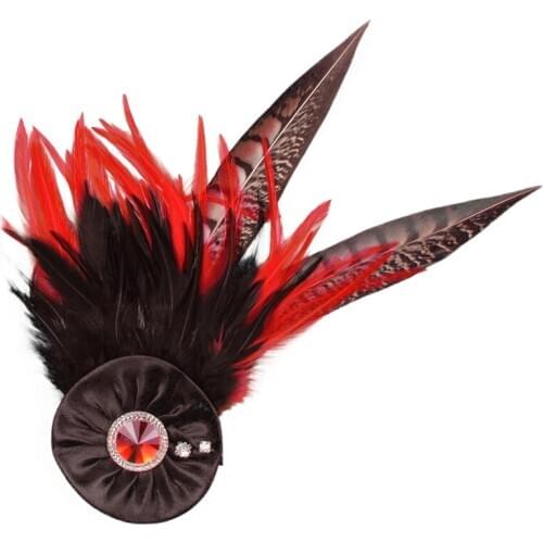 Punk Feather Brooch pin for suit cloth women corsage aesthetic jewelry wedding accessories decoration gift broche femme bijoux