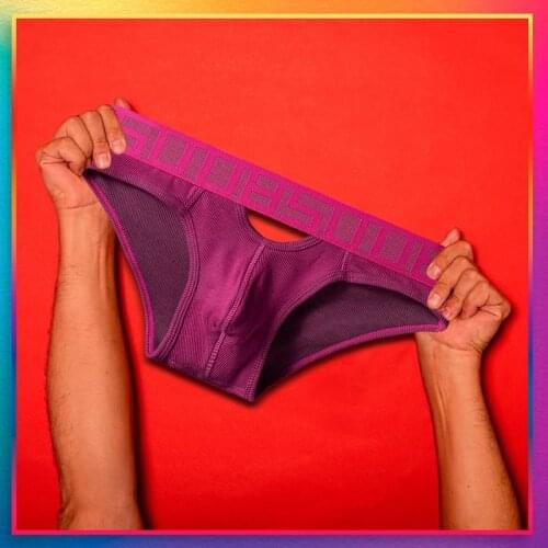 Hollow Sexy Man Underwear Cotton Men Briefs Gay Underpants Comfortable Mens Underpants Cuecas Sissy Panties Bikini Simple Solid