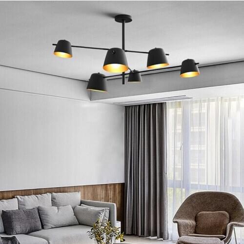 Modern minimalist cafe restaurant chandeliers Nordic living room bedroom creative minimalist wind bell lamps