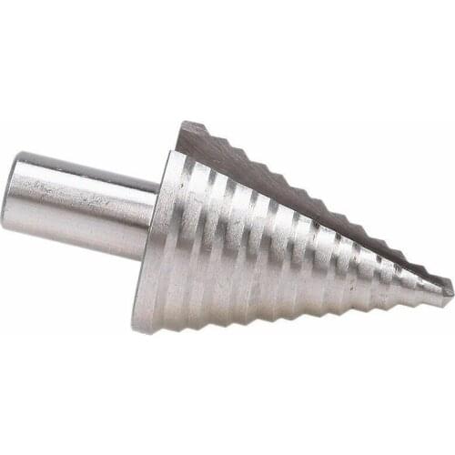 Titanium Step Drill Bit High Speed Steel Cutter 5-35mm 13 Steps Size Cone Drills Silver Widely Used To Cut Holes