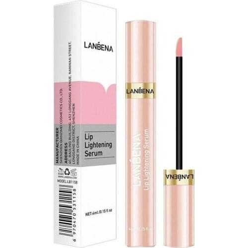 LANBENA Moisturizing Lip Long Lasting Smooth Lip Lightening Serum Lip Plumper Liquid Lip Gloss Reduce Pigmentation Lip Care