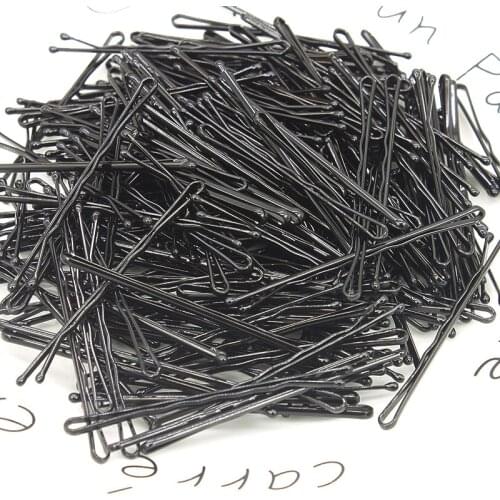 100PCS Hair Clip For Women Hairpins Wedding Alloy Pins Barrette Black Side Wire Word Folder Styling Tools Hair Accessories
