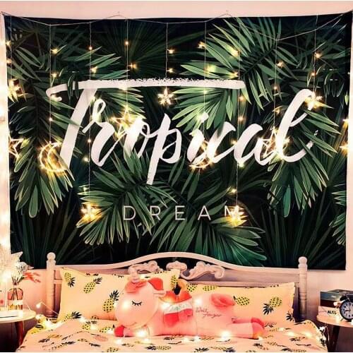 1.5*2m Background Cloth Hanging Tapestry Bedroom Dormitory Room Renovation Layout Bedside Decorative Wall Covering