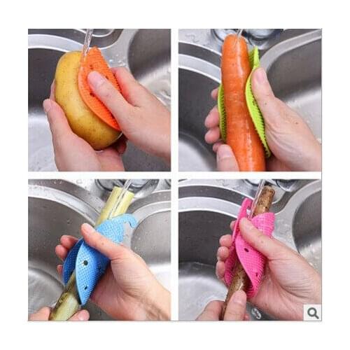 1PCS Multi-functional Fruit Vegetable Tools Easy Cleaning Brush For Potato Carrot Kitchen Home Gadgets limpiador brochas AU195