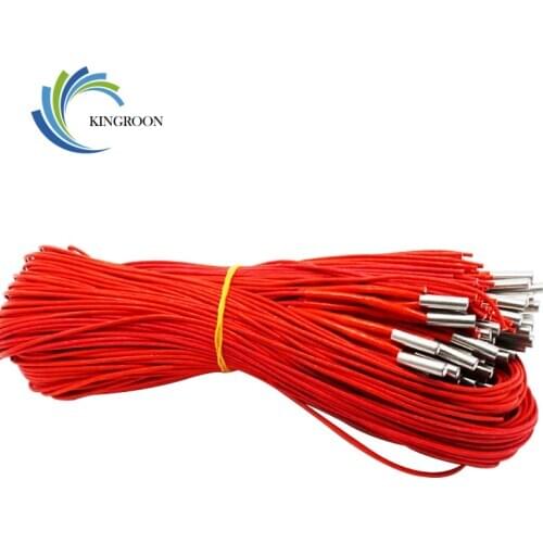 5pcs 1M 12V 30W Cartridge Heater For 3D Printer Ceramic Cartridge Wire Heater 6X20mm Cartridge Heater Reprap Prusa