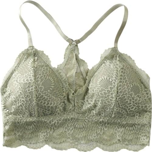 Lace Push Up Breathable Bralette No Steel Ring Tube Top Beauty Back Comfortable Camisole Underwear Girls Bra