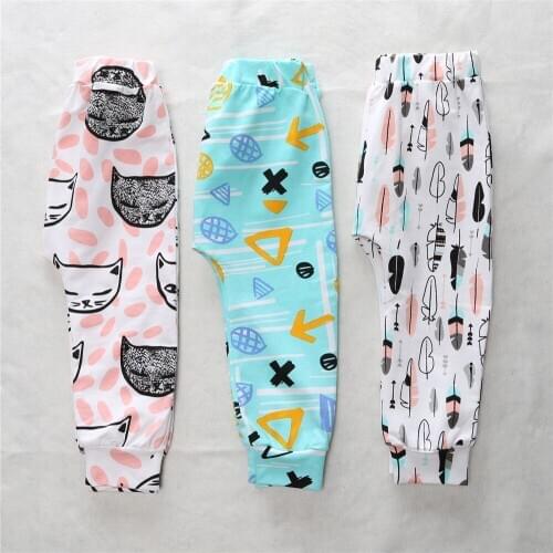 CP186 kids Leggings Atutmn Cartoon Baby Leggings Pants Children Trousers Harem Pants Baby Boy Trousers 1-4T children Clothing