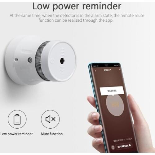 2021 WIFI Fire Protection Smoke Alarm Sensor Smoke Detector Tuya Smart Life APP Control 85dB Warning Home Security System