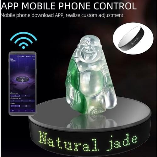 Electric Rotating Display Mirror Stand Motorized Models Holder APP Control