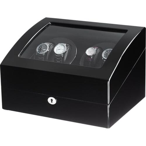 Good Quality 4 Automatic Watch Winder with 6 Storage Case 10 Modes For Mechanical Watch