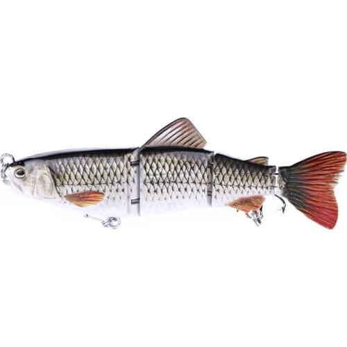 Fishing Bionic Bait 4-Segement Bait Wobblers Multi-section Bionic Bait ABS Plastic Fishing Lures Fishing Accessories