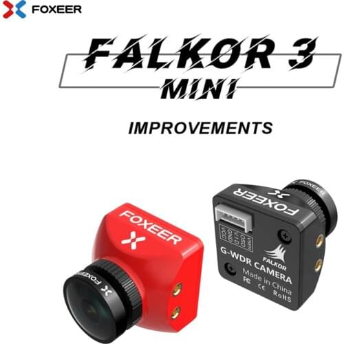 Foxeer Falkor 3 Mini 1200TVL StarLight 0.0001Lux Global WDR Low Latency FPV Camera M12 1.7mm for FPV Racing Drone Accessories