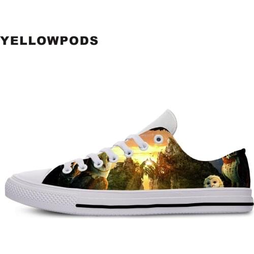 New Canvas Men Casual Shoes God Owl Hot Fashion For Men/women High Quality 3D Printing God Owl Off White Shoes Man