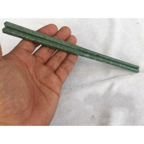China Handmade Jade Carving Natural Jade Chopsticks Tableware Kitchen Supplies