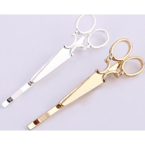 Creative Scissors Shape Women Lady Girls Hair Clip Delicate Hair Pin Hair Barrette Hair Accessories Decorations